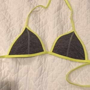 VS pink bikini top- yellow and grey
